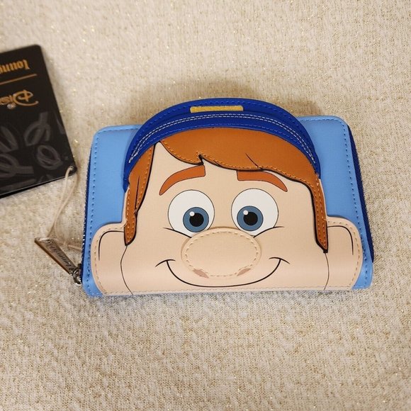 Loungefly Disney Wreck-It Ralph Fix-It Felix Cosplay Zip Around Wallet NEW - Picture 5 of 12